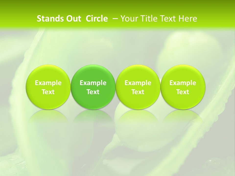 Healthy Pea Ripe PowerPoint Template