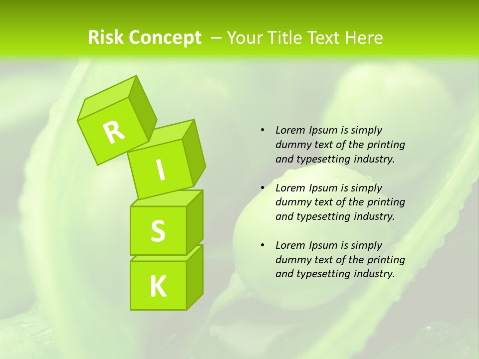 Healthy Pea Ripe PowerPoint Template