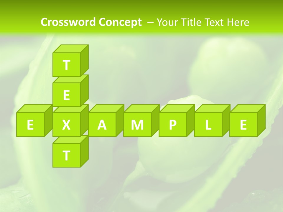 Healthy Pea Ripe PowerPoint Template