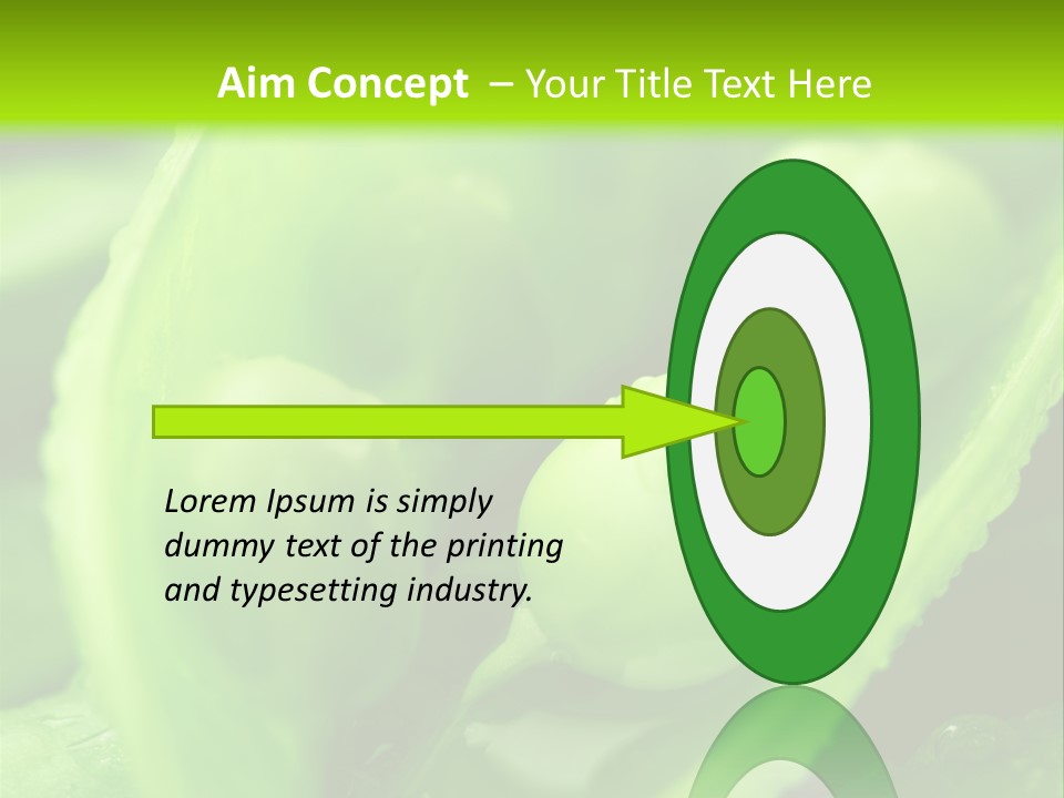 Healthy Pea Ripe PowerPoint Template