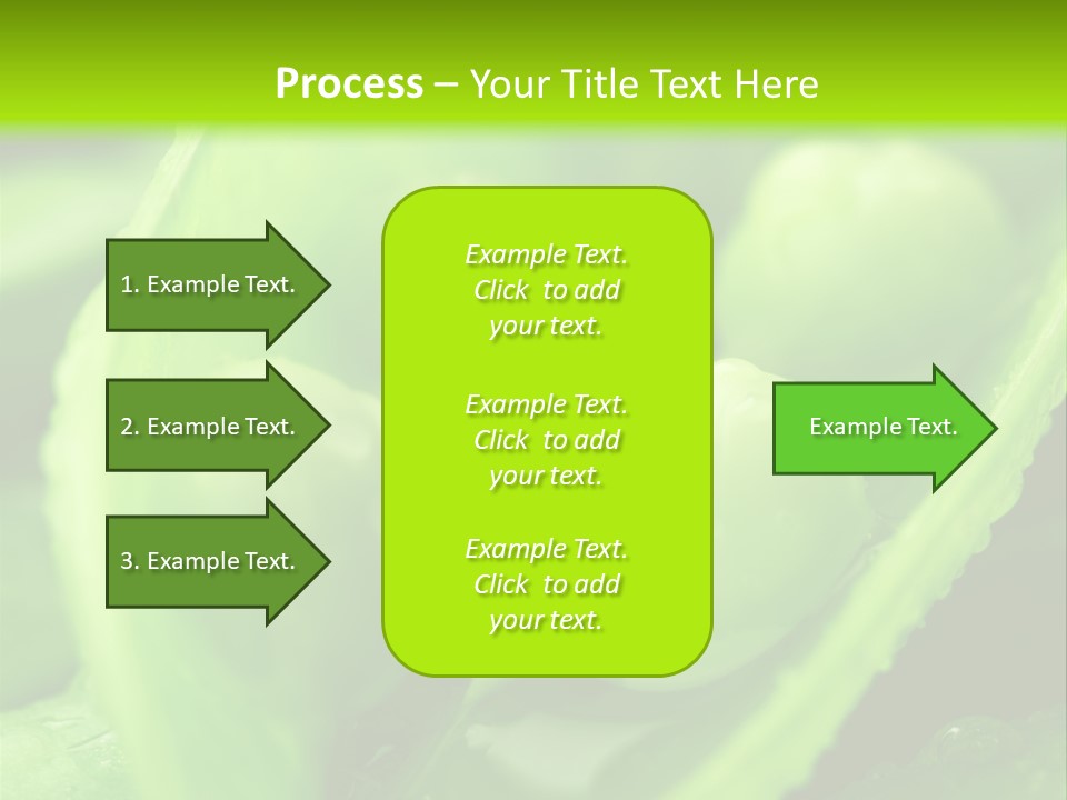 Healthy Pea Ripe PowerPoint Template