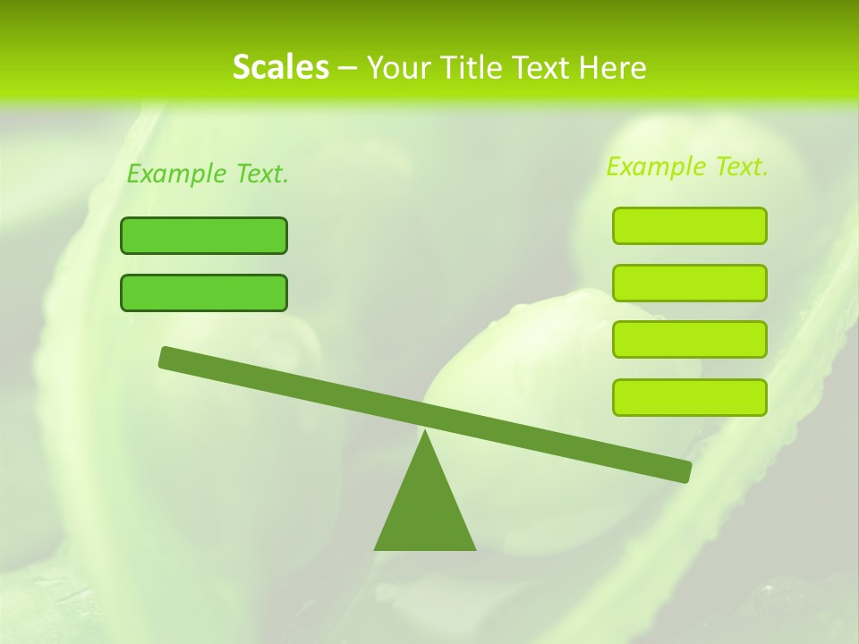 Healthy Pea Ripe PowerPoint Template