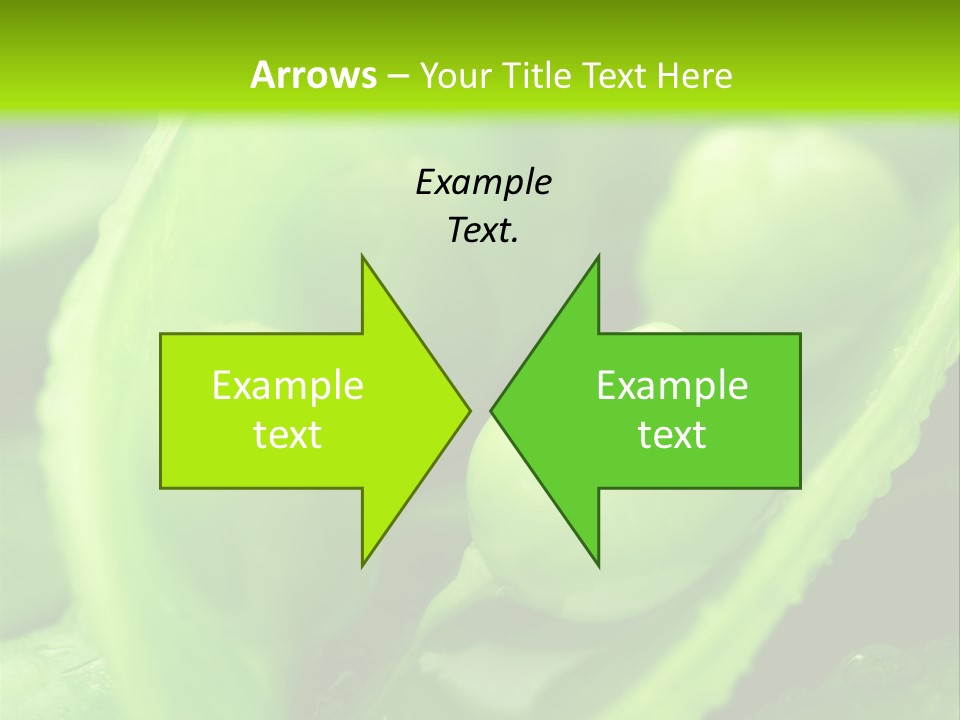 Healthy Pea Ripe PowerPoint Template