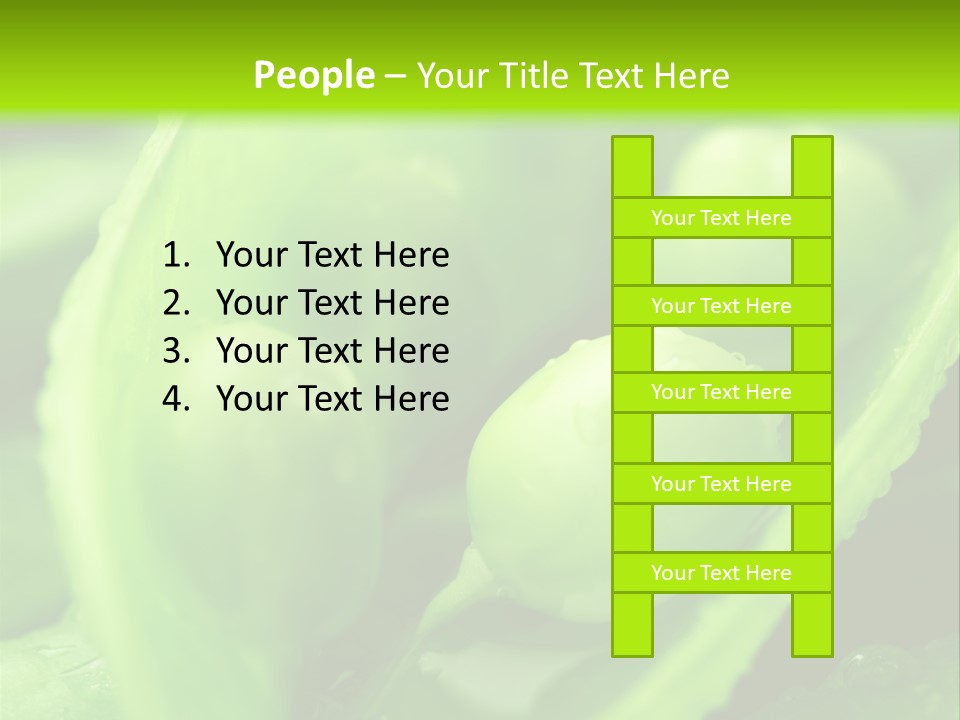 Healthy Pea Ripe PowerPoint Template