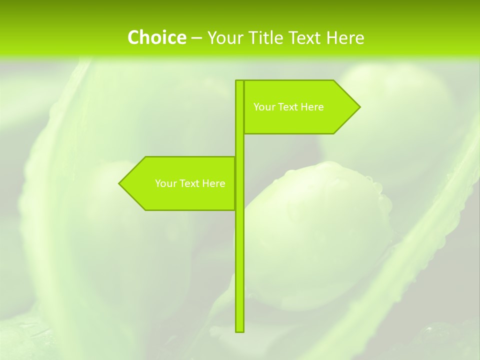 Healthy Pea Ripe PowerPoint Template