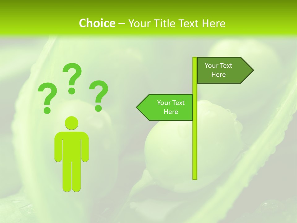 Healthy Pea Ripe PowerPoint Template