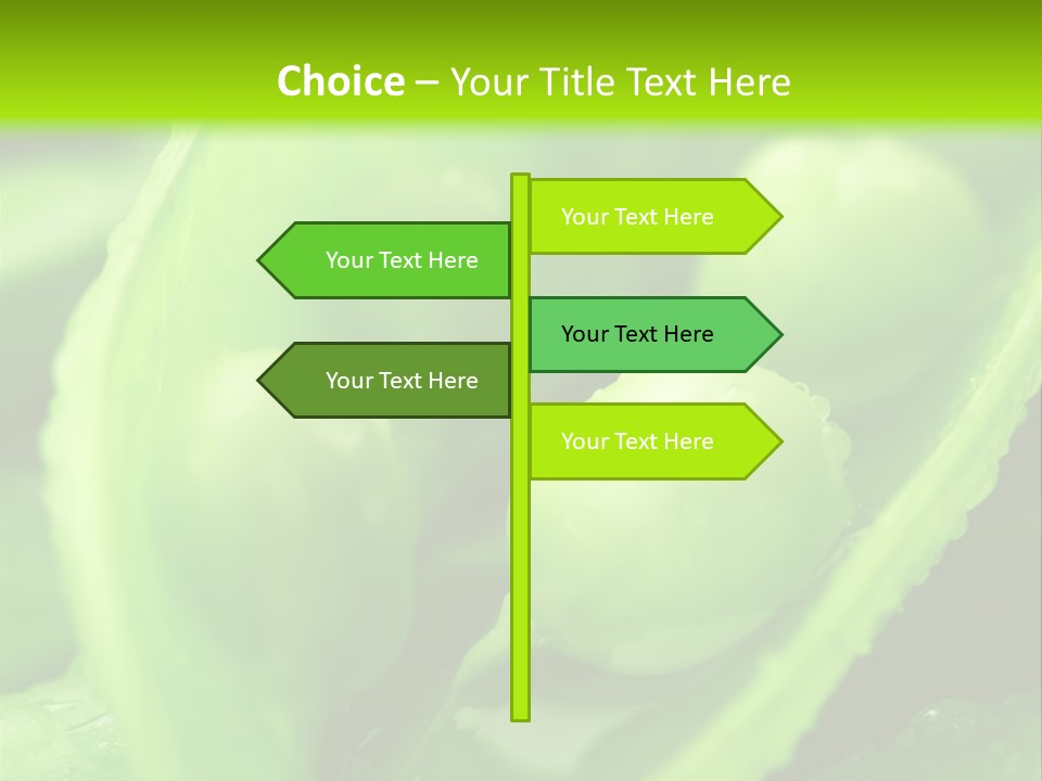 Healthy Pea Ripe PowerPoint Template