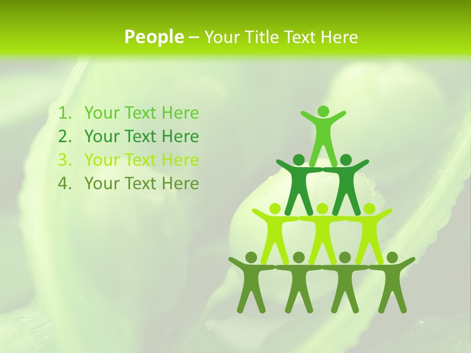 Healthy Pea Ripe PowerPoint Template