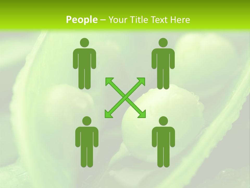 Healthy Pea Ripe PowerPoint Template