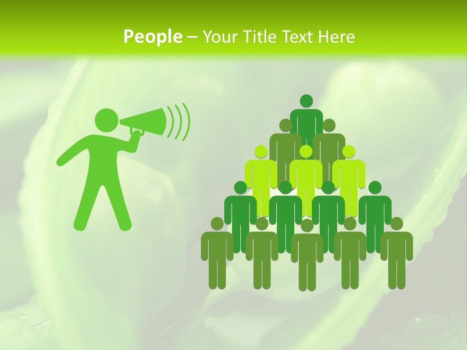 Healthy Pea Ripe PowerPoint Template