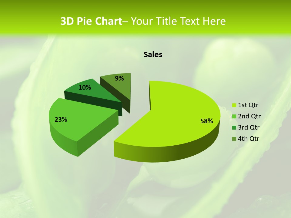 Healthy Pea Ripe PowerPoint Template