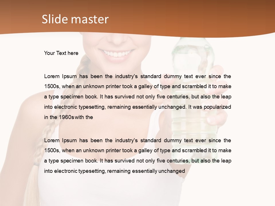 Joyful Hydration Beautiful PowerPoint Template