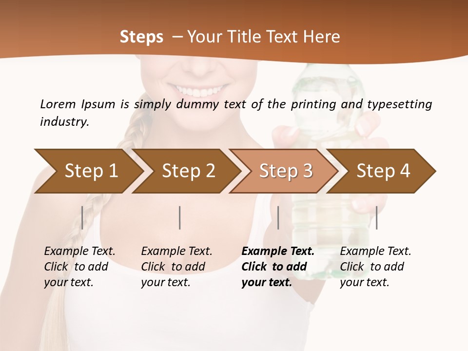 Joyful Hydration Beautiful PowerPoint Template