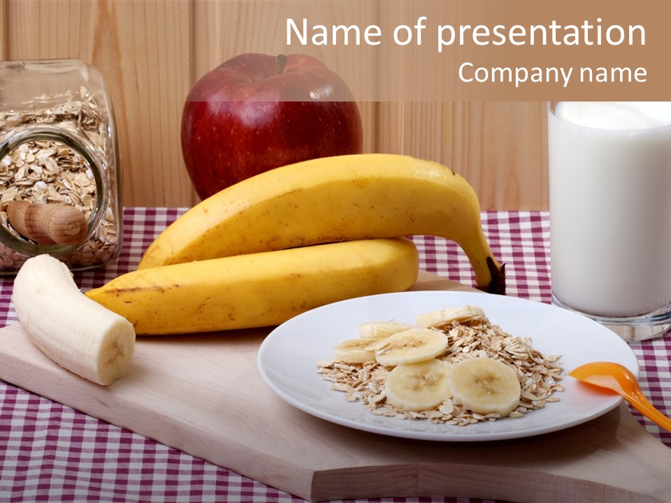 Dry Oat Cereal PowerPoint Template