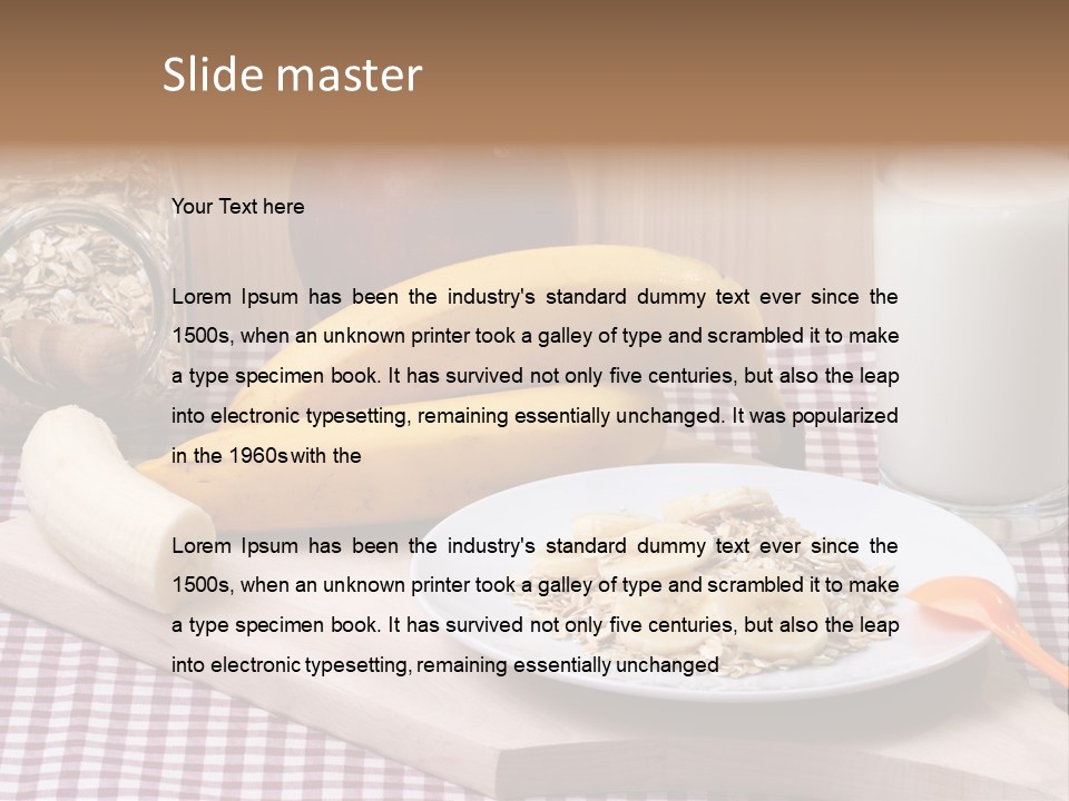 Dry Oat Cereal PowerPoint Template