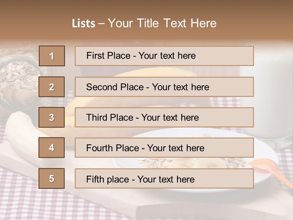 Dry Oat Cereal PowerPoint Template
