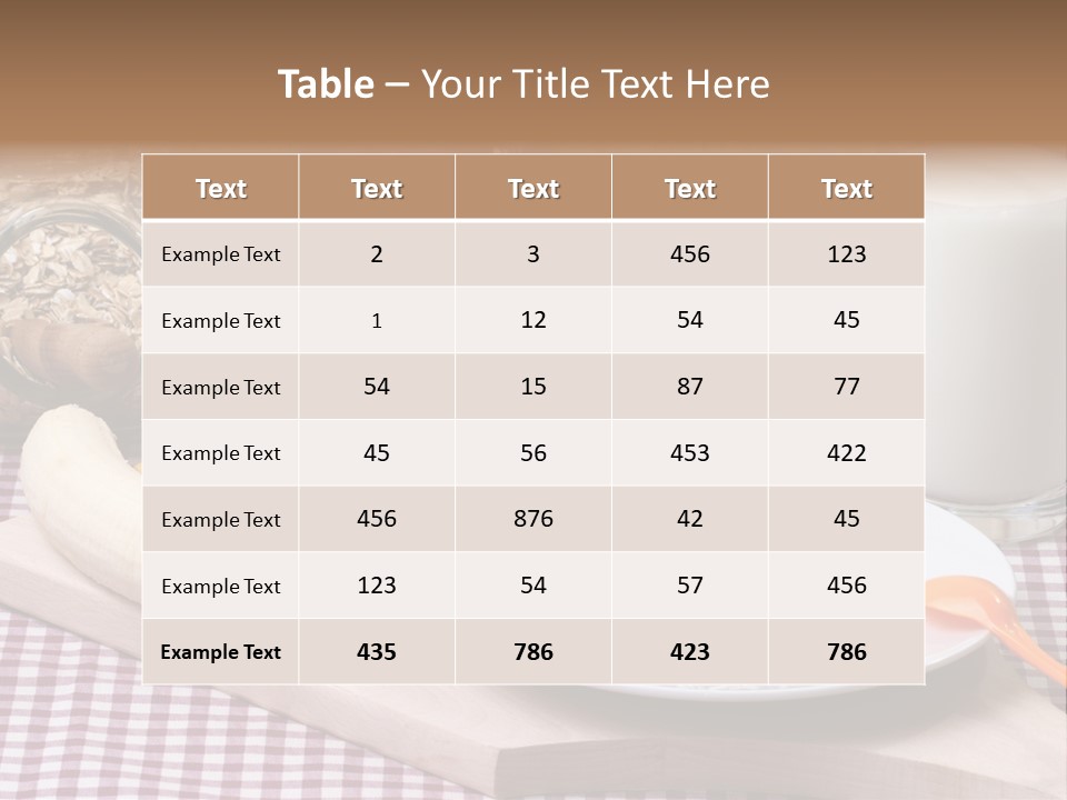 Dry Oat Cereal PowerPoint Template