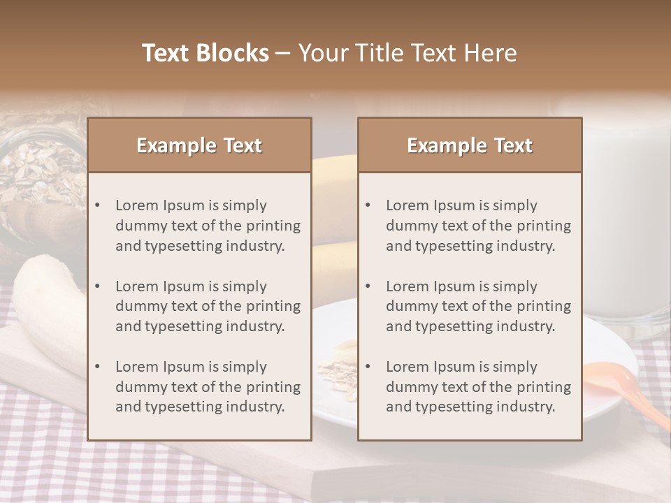 Dry Oat Cereal PowerPoint Template