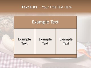 Dry Oat Cereal PowerPoint Template