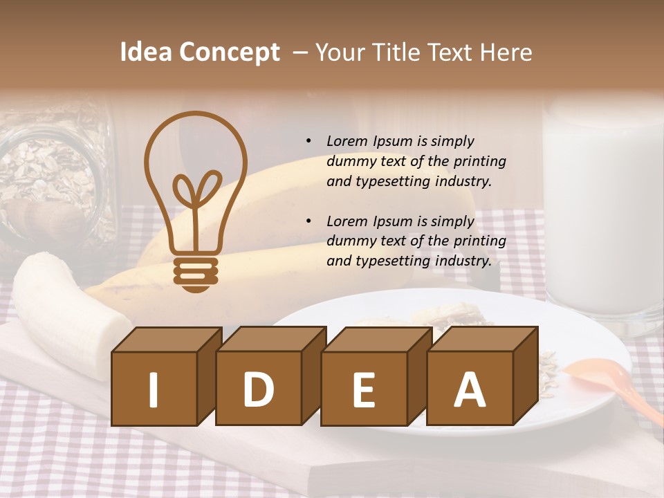 Dry Oat Cereal PowerPoint Template