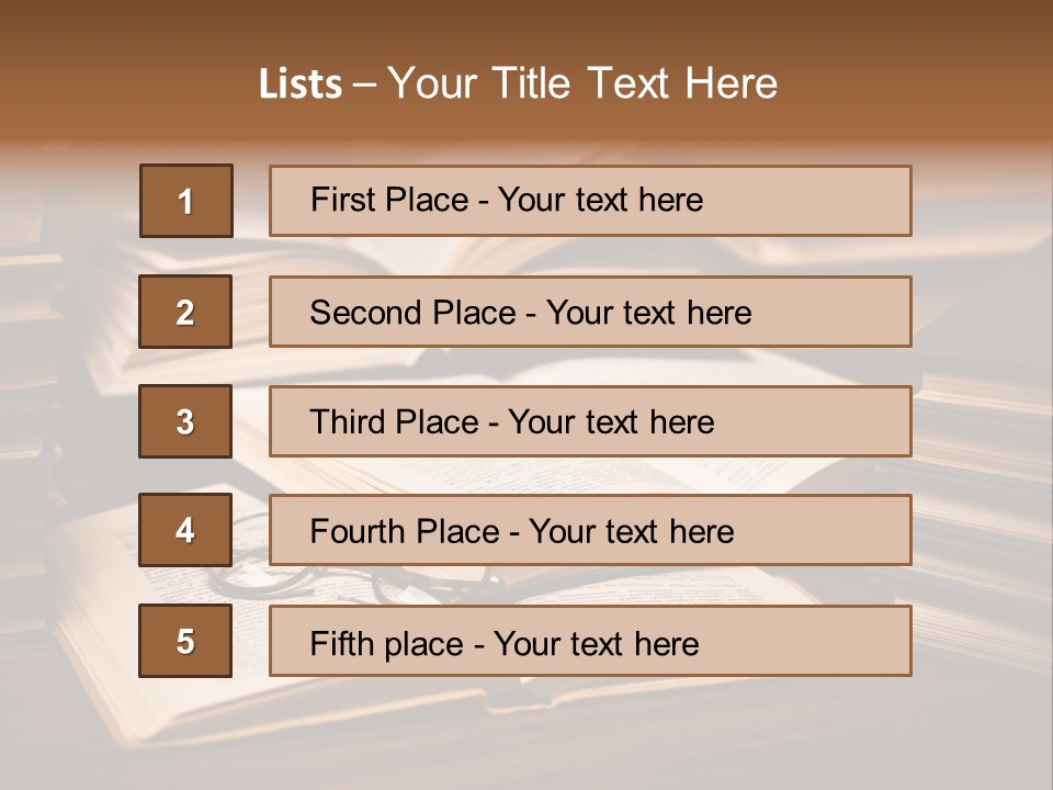 Stack Glasses Wisdom PowerPoint Template