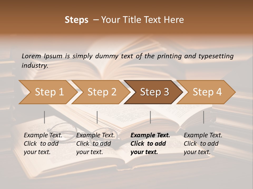 Stack Glasses Wisdom PowerPoint Template