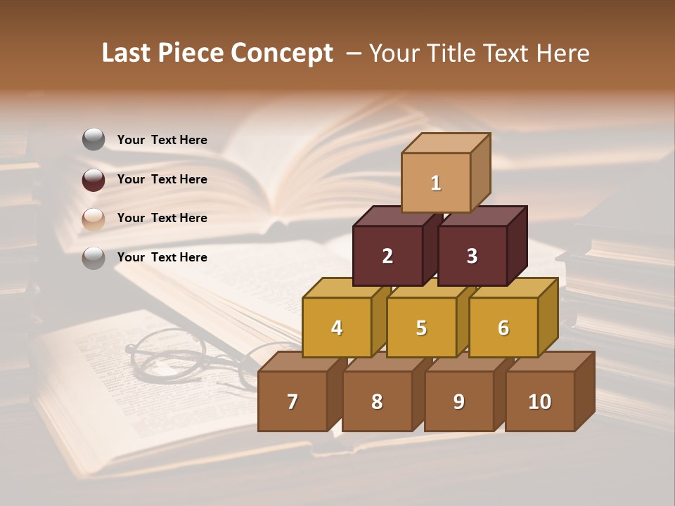 Stack Glasses Wisdom PowerPoint Template