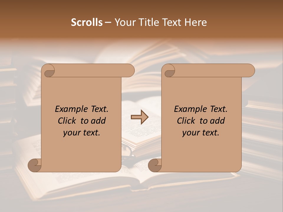 Stack Glasses Wisdom PowerPoint Template