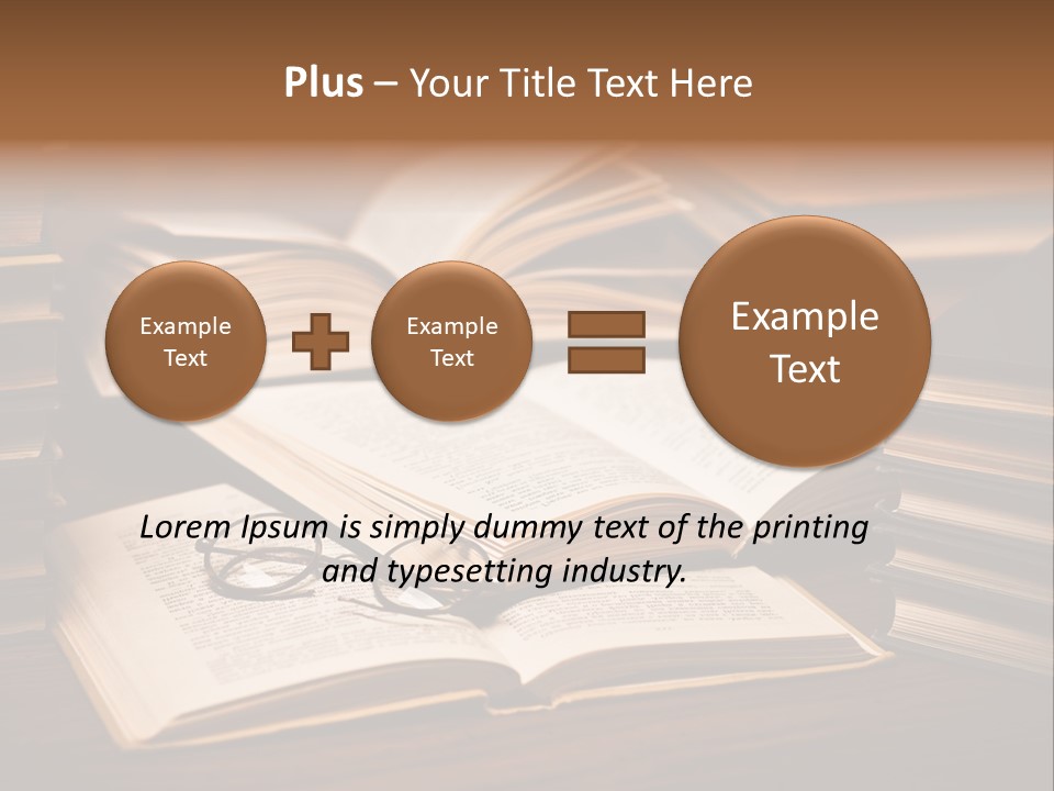 Stack Glasses Wisdom PowerPoint Template