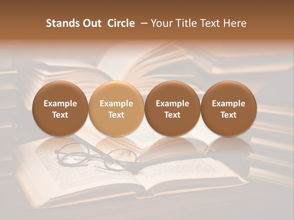 Stack Glasses Wisdom PowerPoint Template