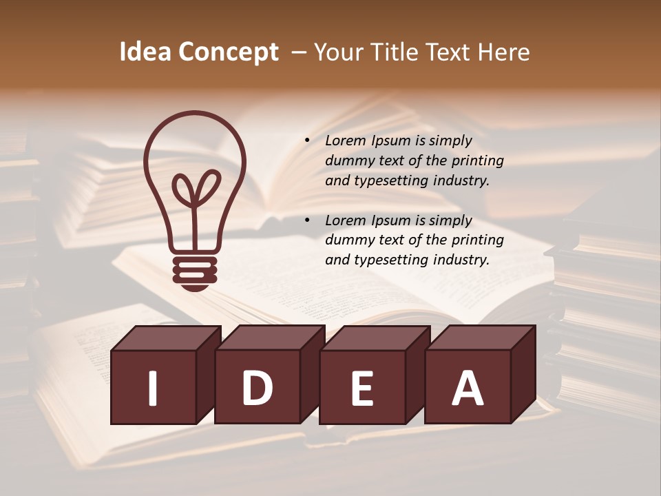 Stack Glasses Wisdom PowerPoint Template