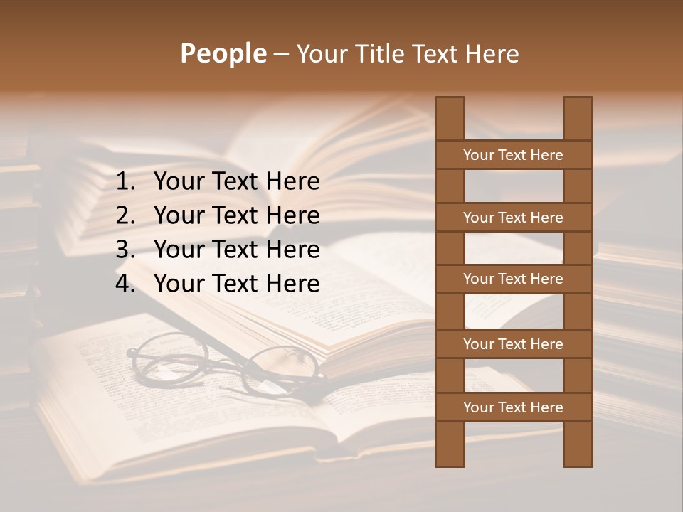Stack Glasses Wisdom PowerPoint Template