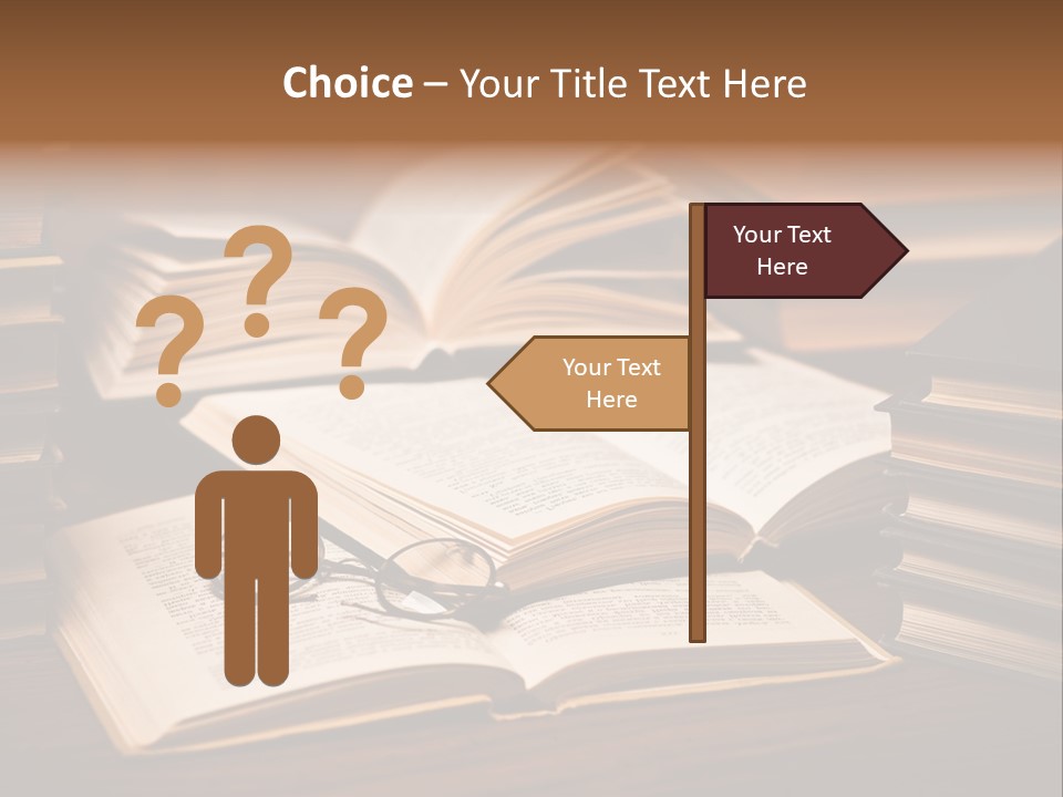 Stack Glasses Wisdom PowerPoint Template