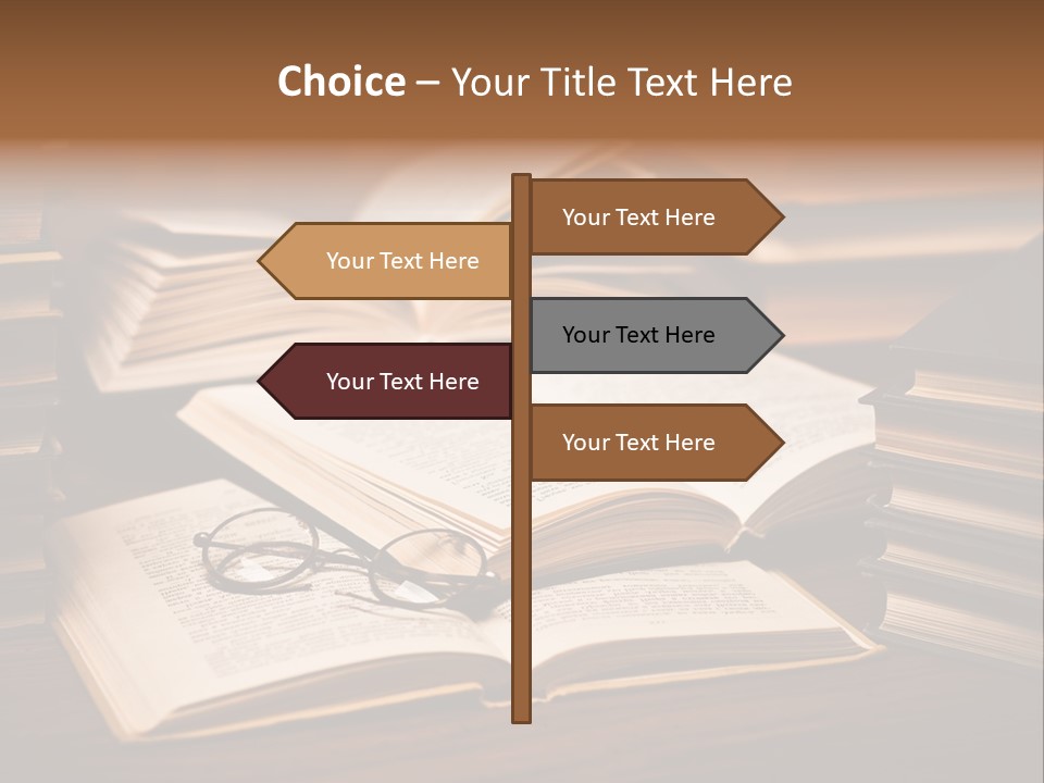 Stack Glasses Wisdom PowerPoint Template