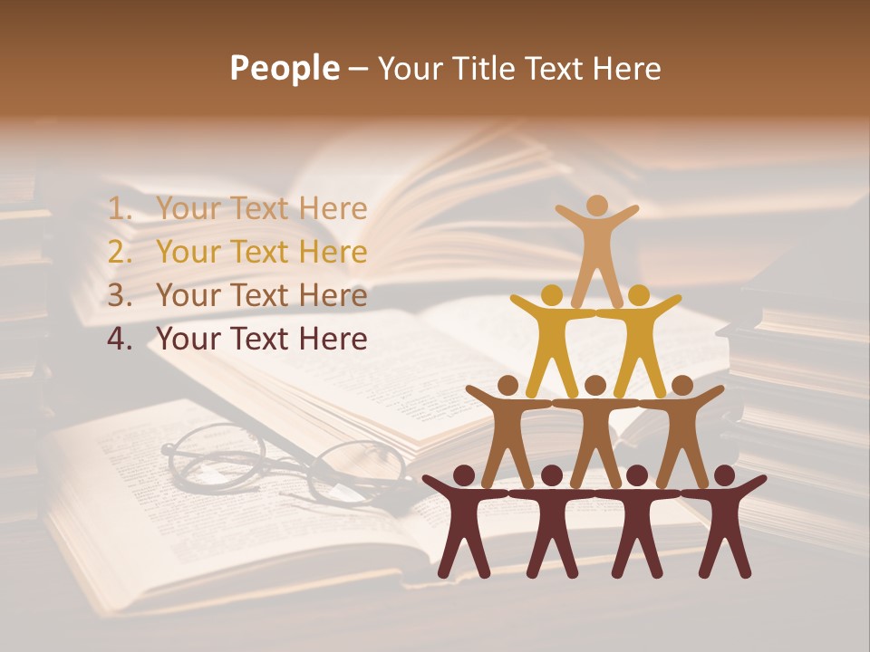 Stack Glasses Wisdom PowerPoint Template