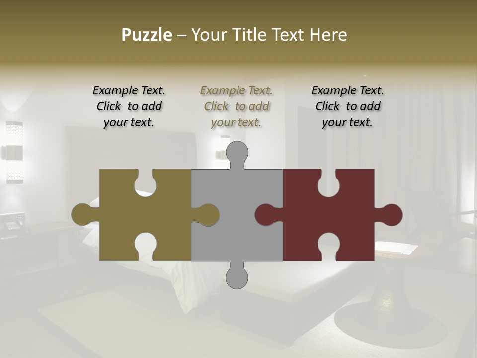 Pillow Bed Suite PowerPoint Template