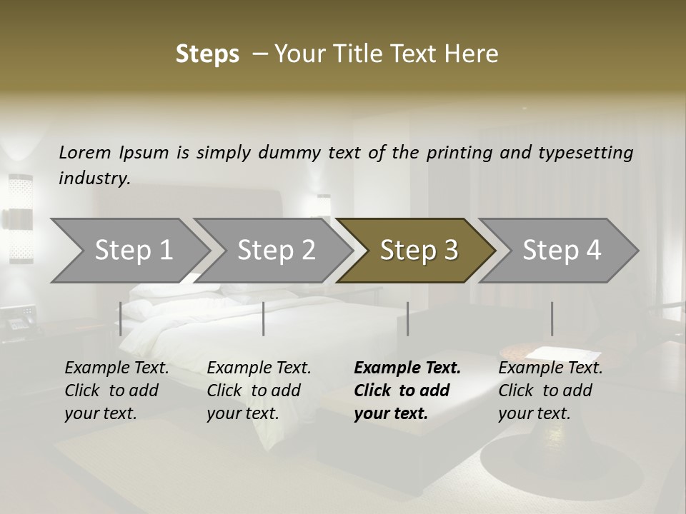 Pillow Bed Suite PowerPoint Template