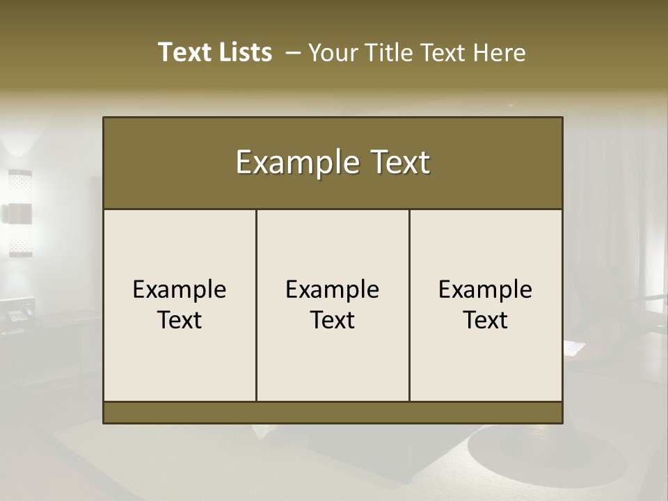 Pillow Bed Suite PowerPoint Template