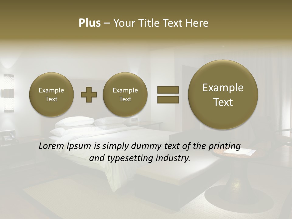 Pillow Bed Suite PowerPoint Template