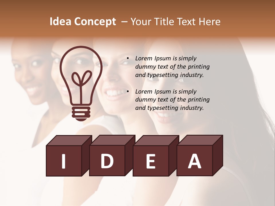 Selective Standing Depth Of Field PowerPoint Template
