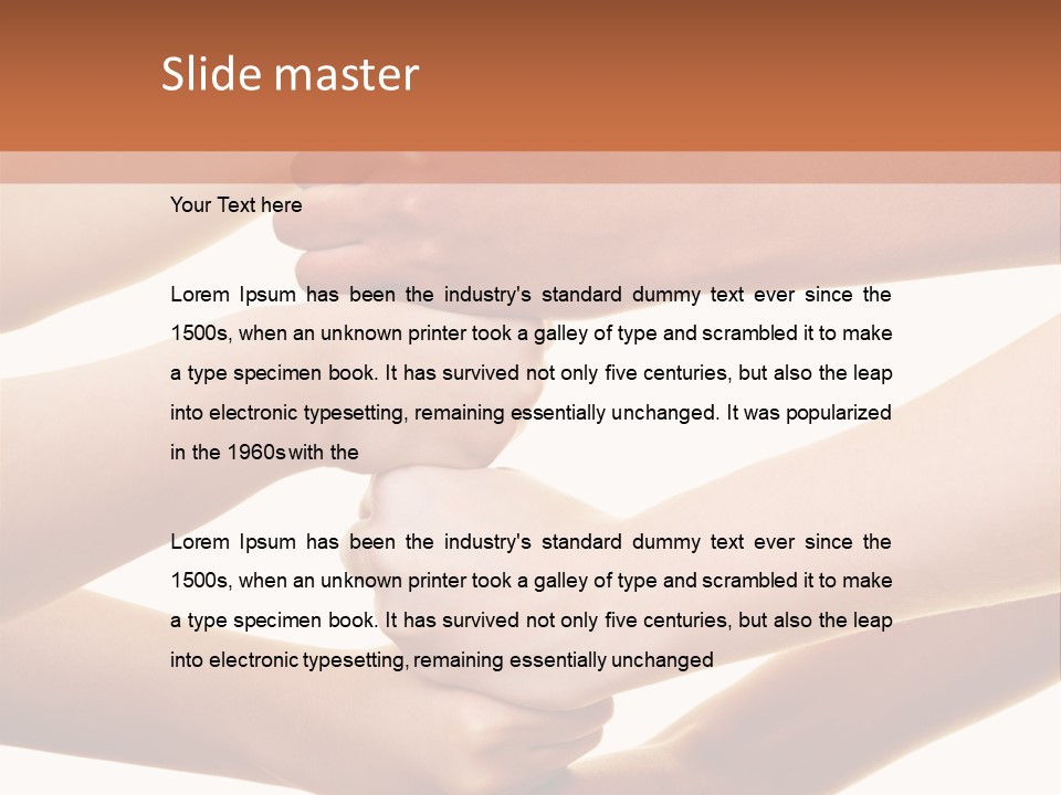 Help Team Togetherness PowerPoint Template