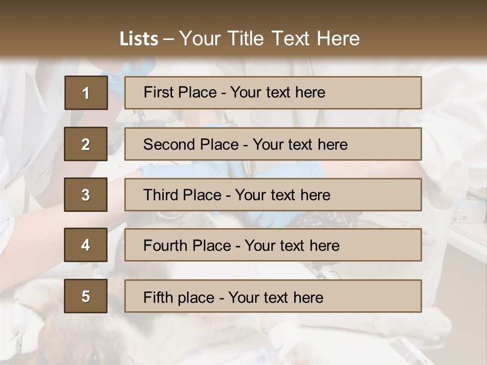 Veterinary Surgery Sterile PowerPoint Template