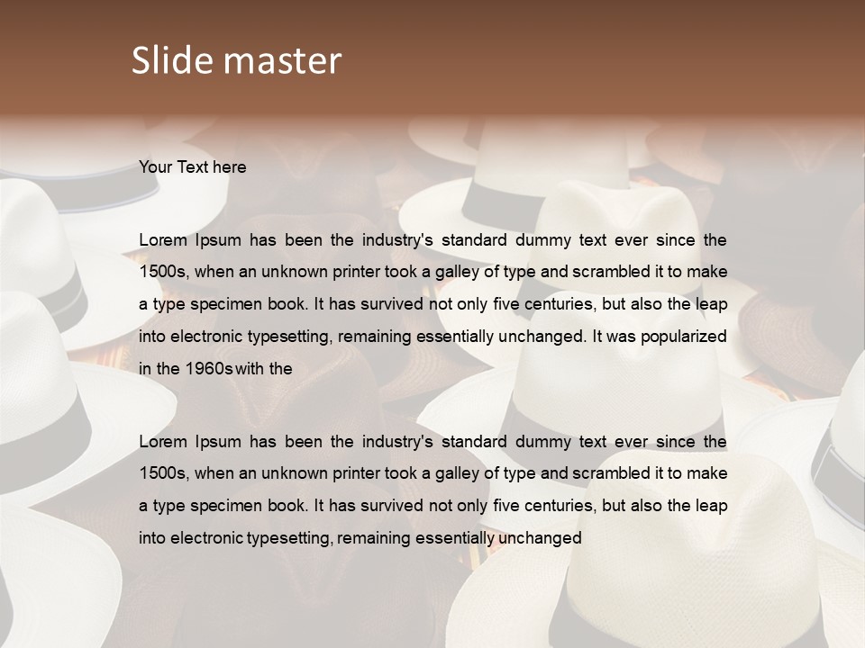 Band Woven Clothes PowerPoint Template