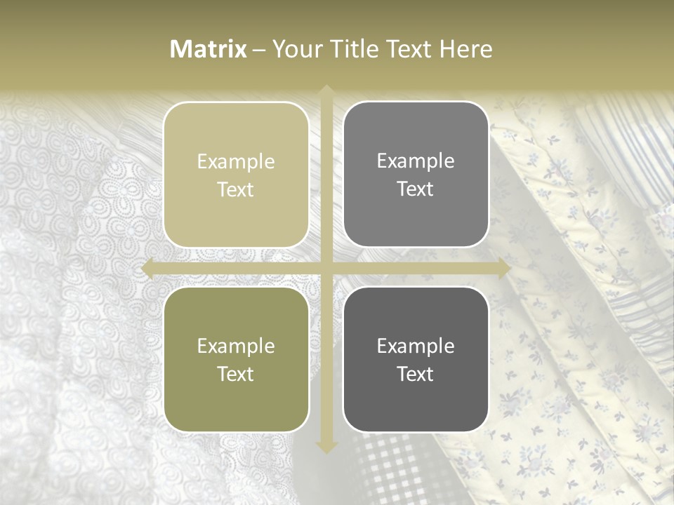 Cloth Blanket Country PowerPoint Template