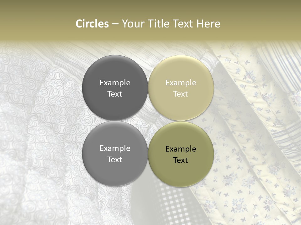 Cloth Blanket Country PowerPoint Template