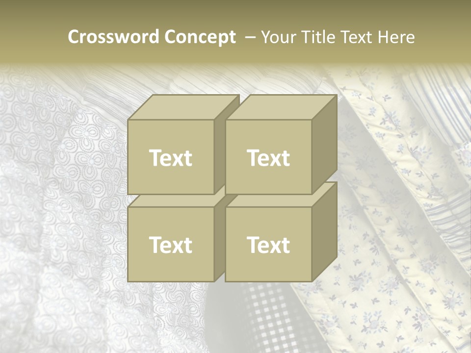 Cloth Blanket Country PowerPoint Template