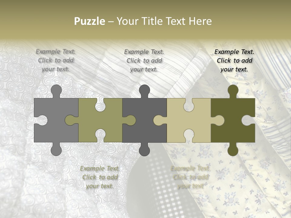 Cloth Blanket Country PowerPoint Template