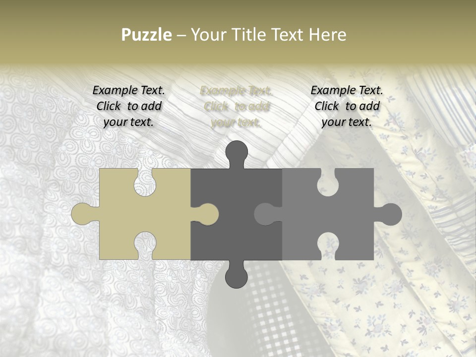 Cloth Blanket Country PowerPoint Template