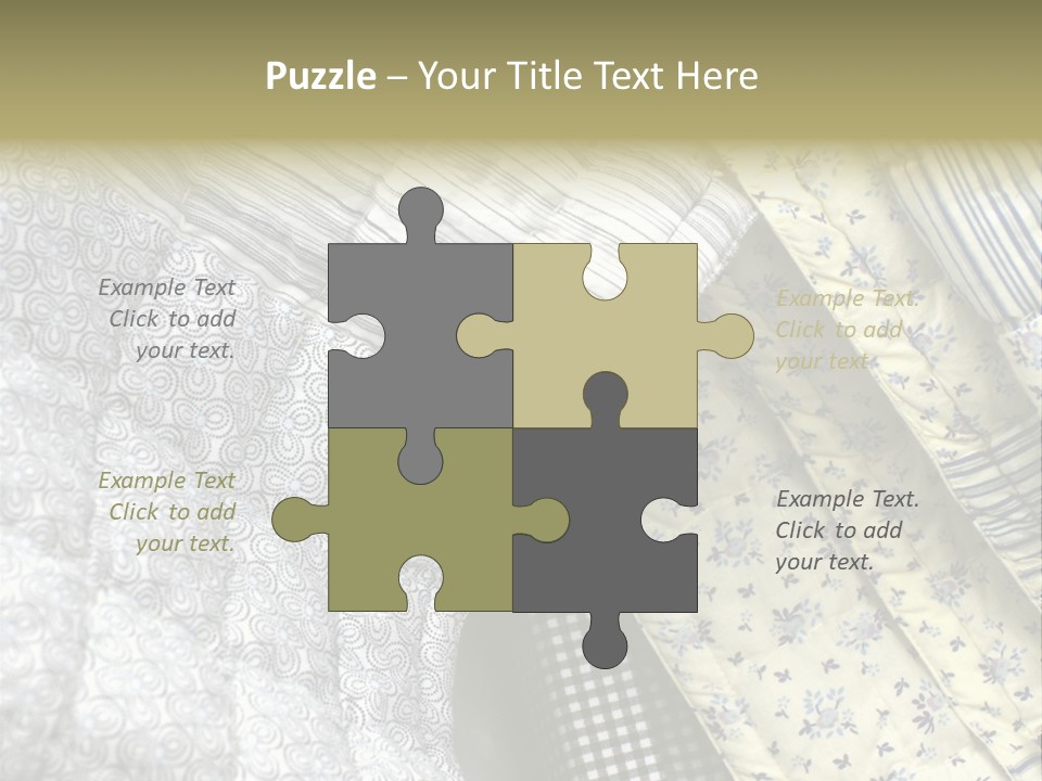 Cloth Blanket Country PowerPoint Template