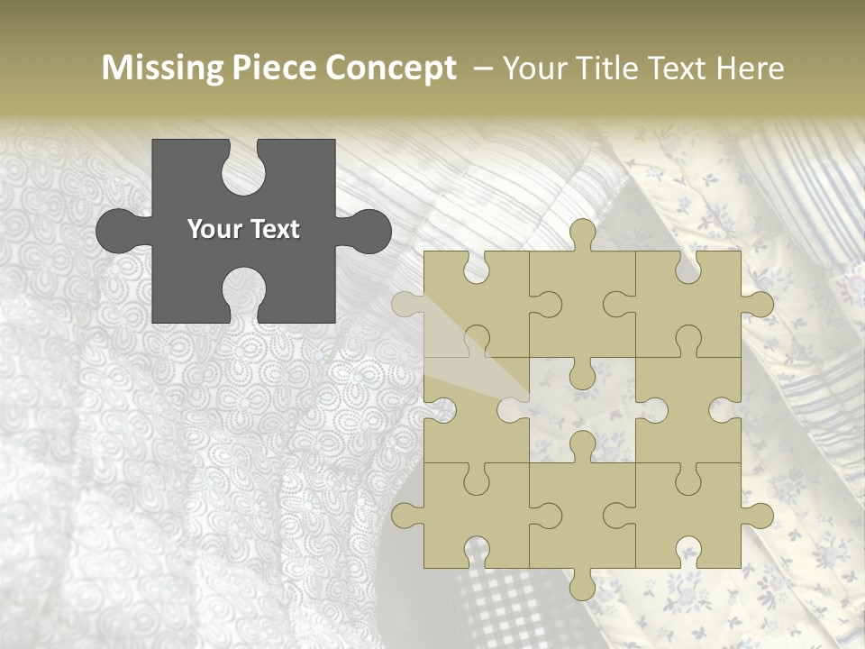 Cloth Blanket Country PowerPoint Template